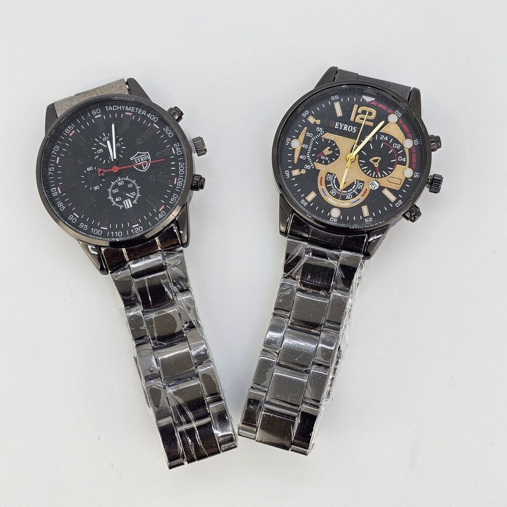 2 NEW Men's Watches Good For‎ Birthday Graduation Christmas Gifts Men's Watch